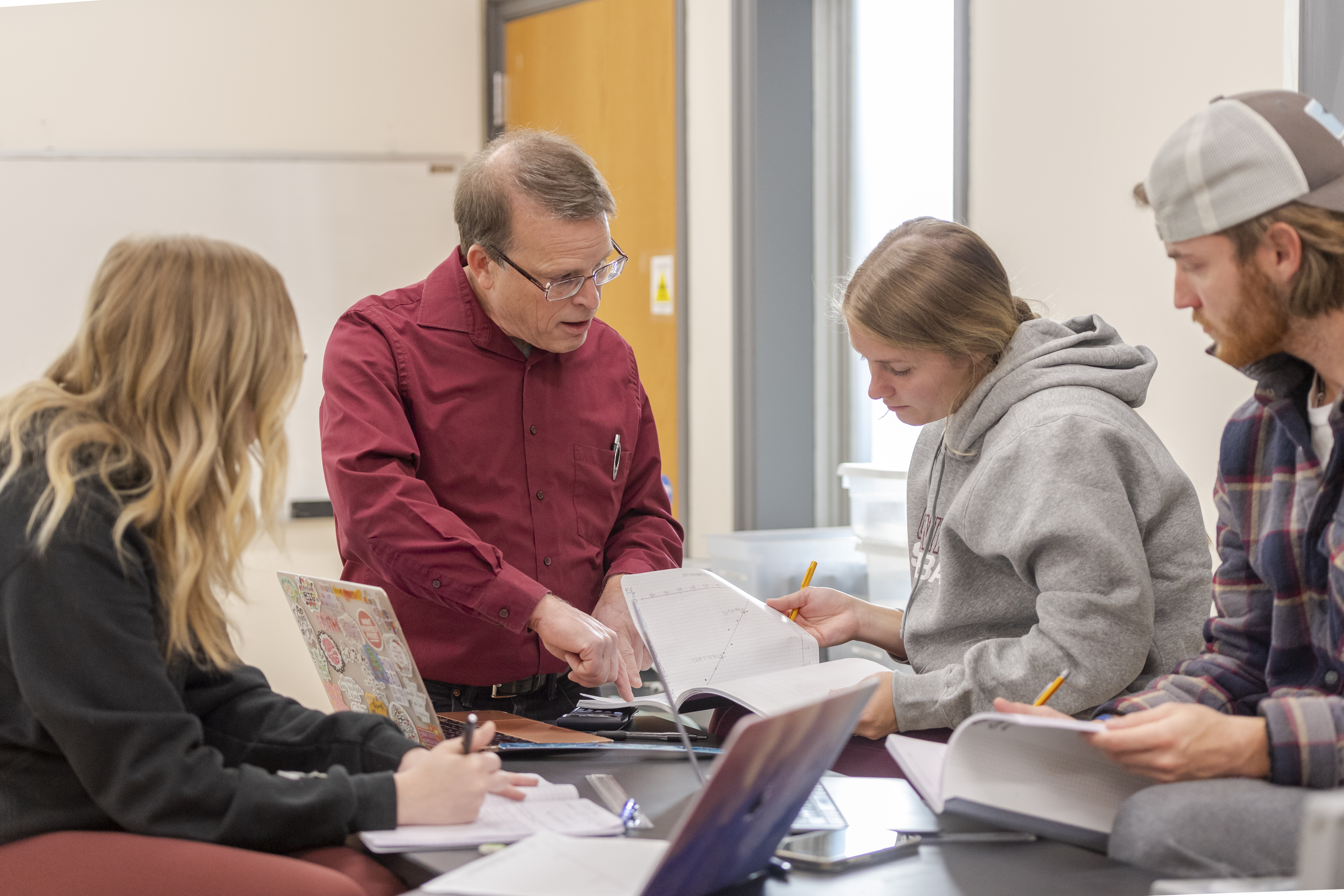 Environmental Geosciences students in classroom