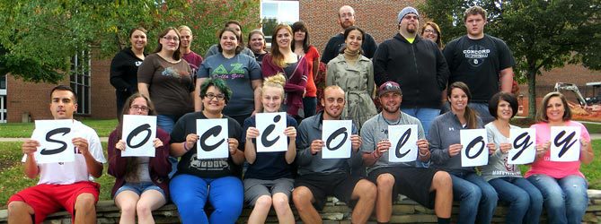 Sociology students group photo